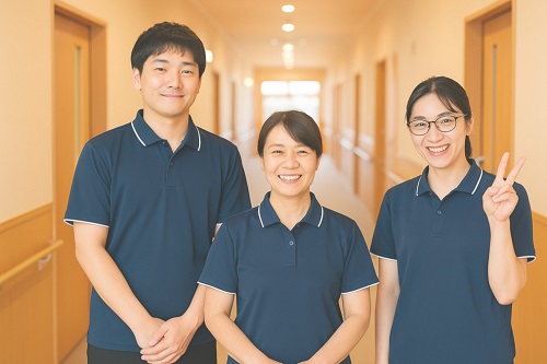 介護職員の集合写真